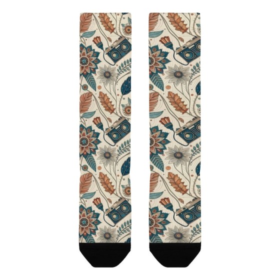 Customized mid-calf socks